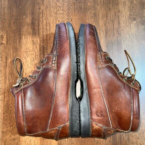Timberland Waterproof Gore-Tex Leather Chukka Boots Brown Vintage 7-7.5M - Picture 3 of 10